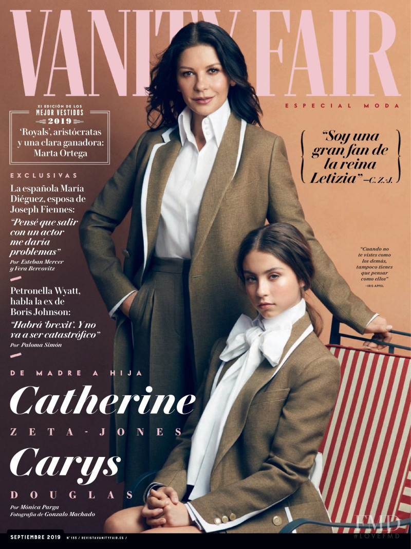 Catherine Zeta Jones, Carys Douglas featured on the Vanity Fair Spain cover from September 2019