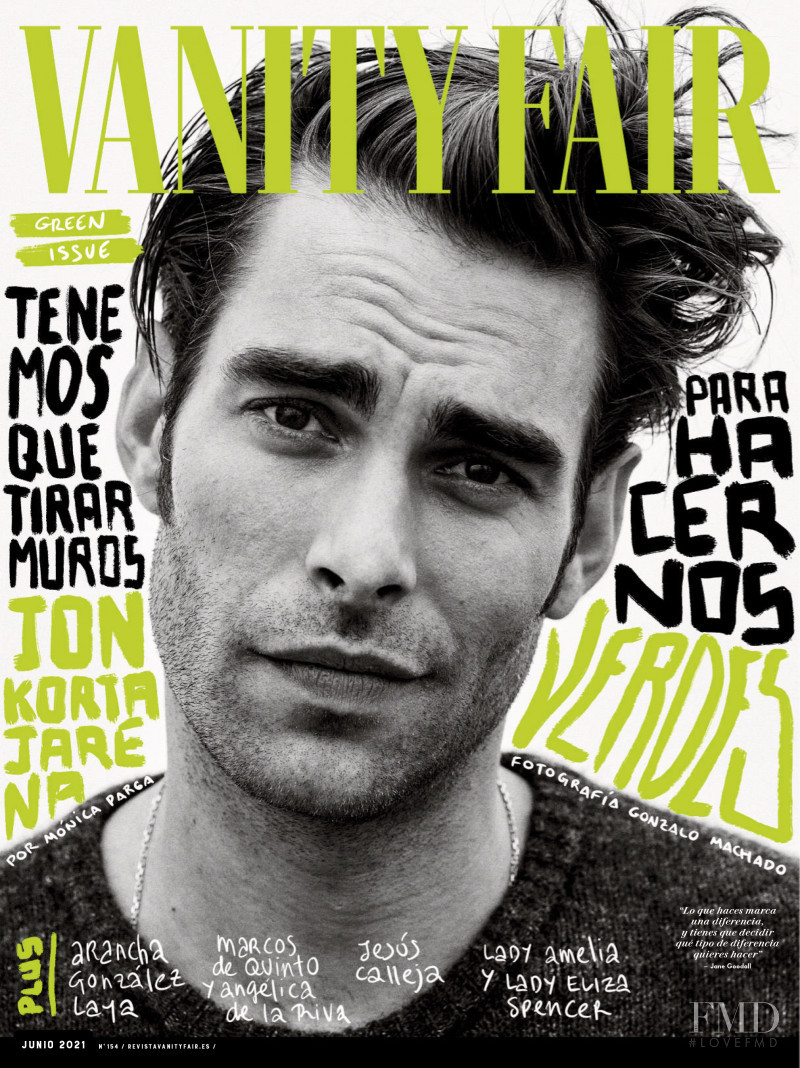 Jon Kortajarena featured on the Vanity Fair Spain cover from June 2021