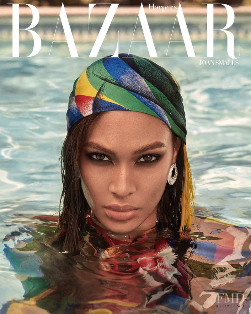Joan Smalls featured on the Harper\'s Bazaar Greece cover from August 2018