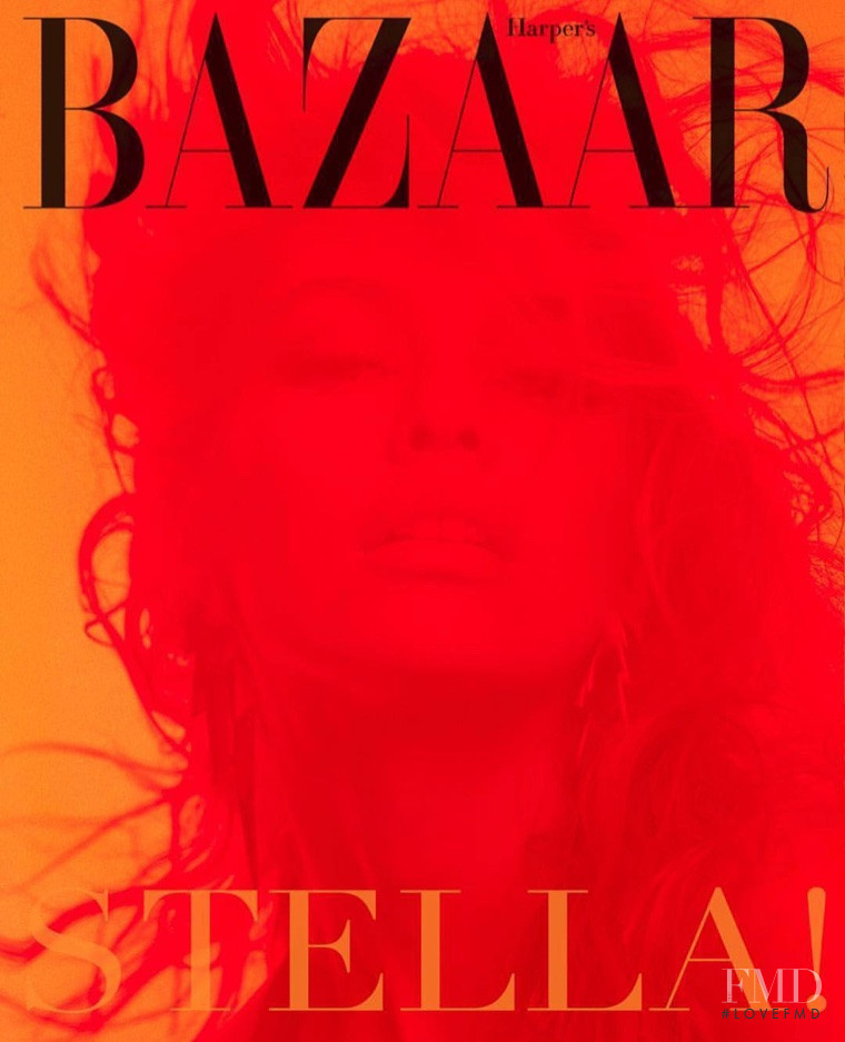 Stella Maxwell featured on the Harper\'s Bazaar Greece cover from May 2018