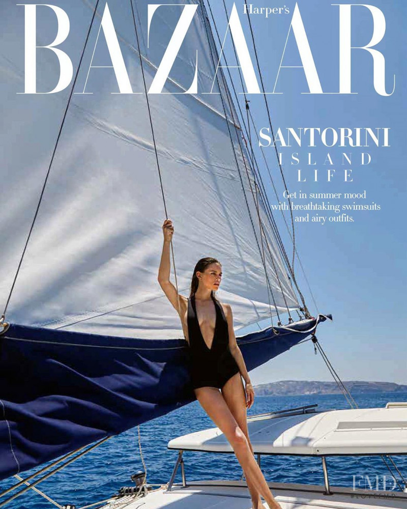  featured on the Harper\'s Bazaar Greece cover from July 2019