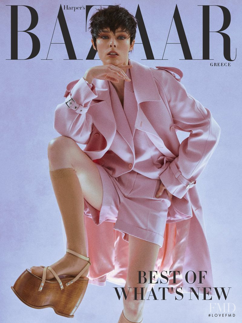 Coco Rocha featured on the Harper\'s Bazaar Greece cover from March 2022
