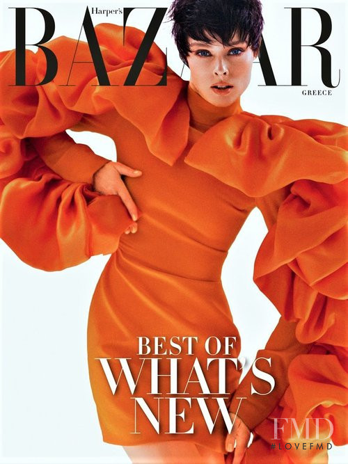 Coco Rocha featured on the Harper\'s Bazaar Greece cover from March 2022