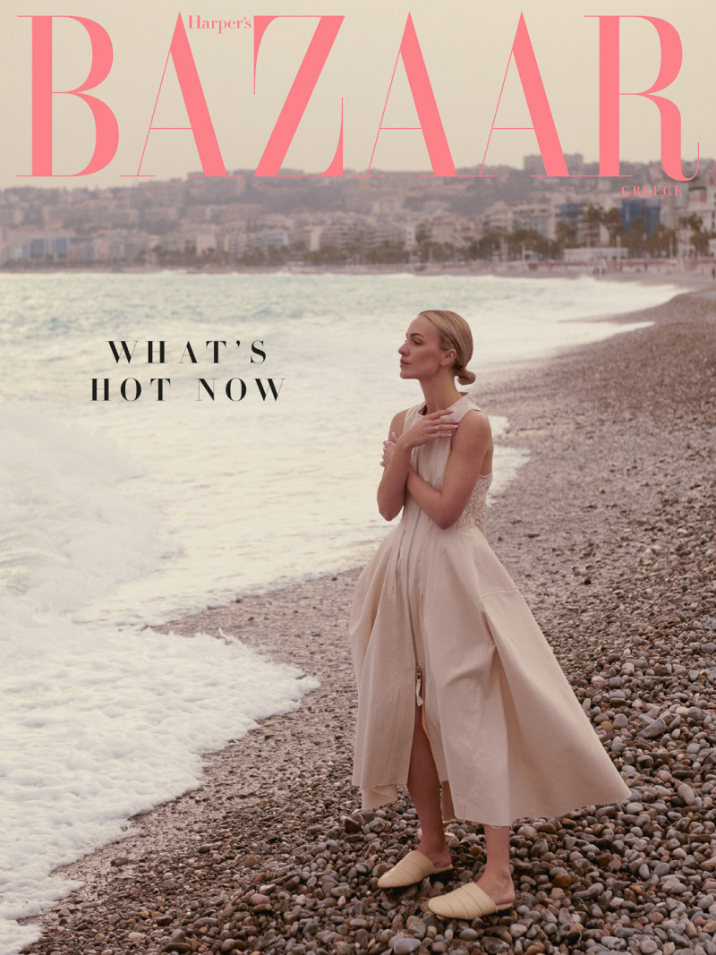 Viky Rader featured on the Harper\'s Bazaar Greece cover from May 2022