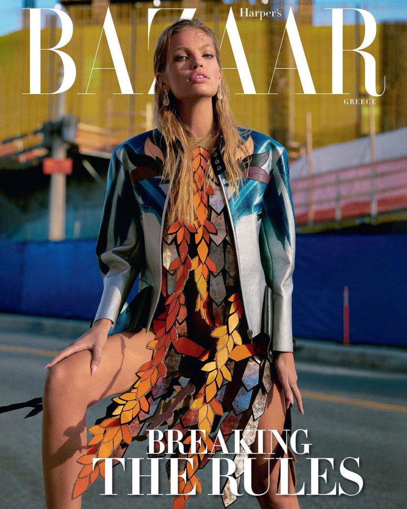 Daphne Groeneveld featured on the Harper\'s Bazaar Greece cover from March 2023