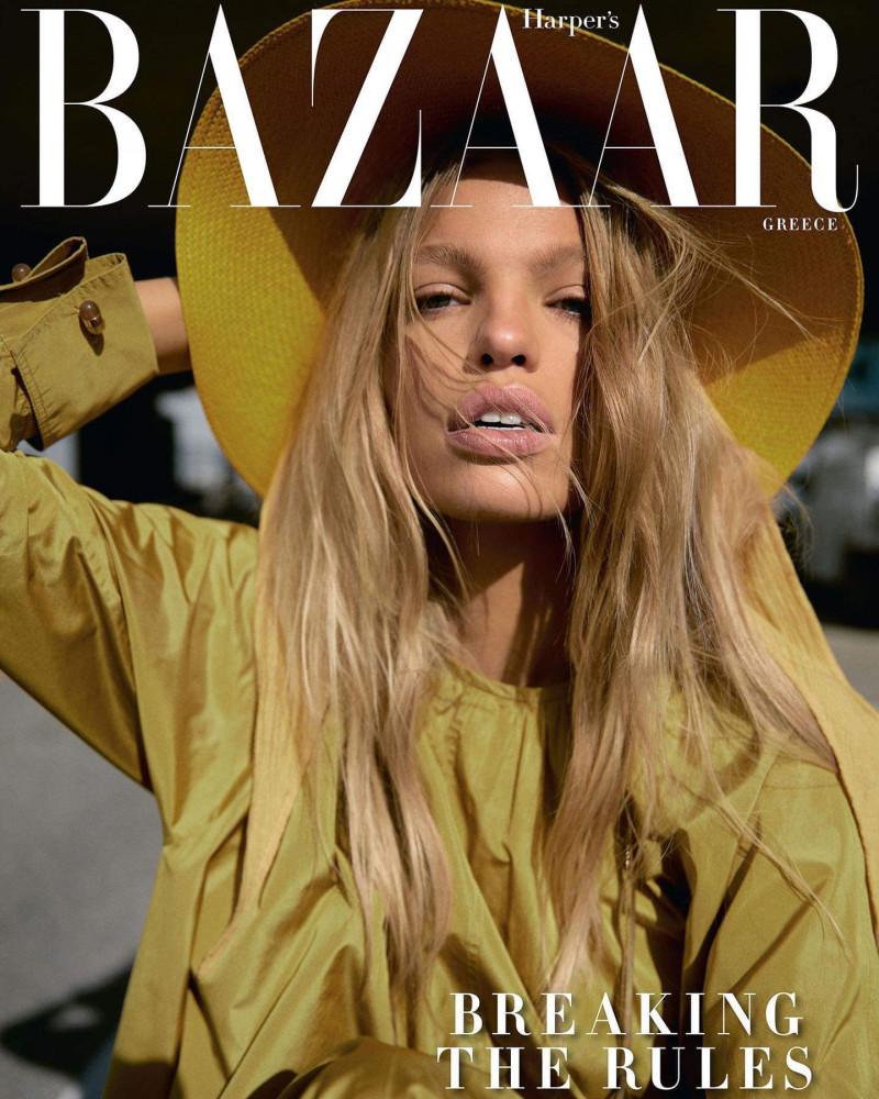 Daphne Groeneveld featured on the Harper\'s Bazaar Greece cover from March 2023