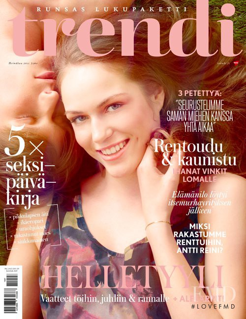 Dagmar  Kuum featured on the trendi cover from July 2011