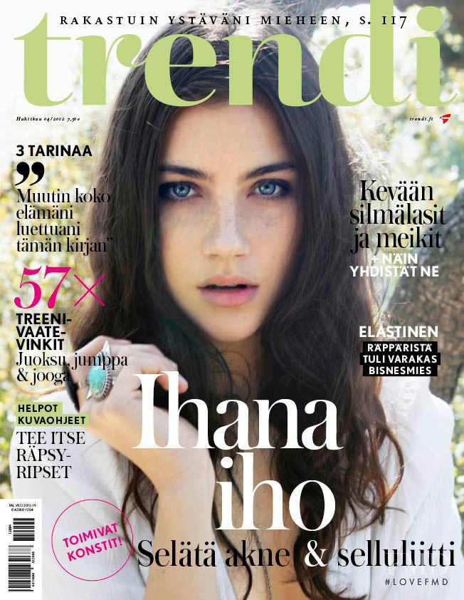 Anna Speckhart featured on the trendi cover from April 2012