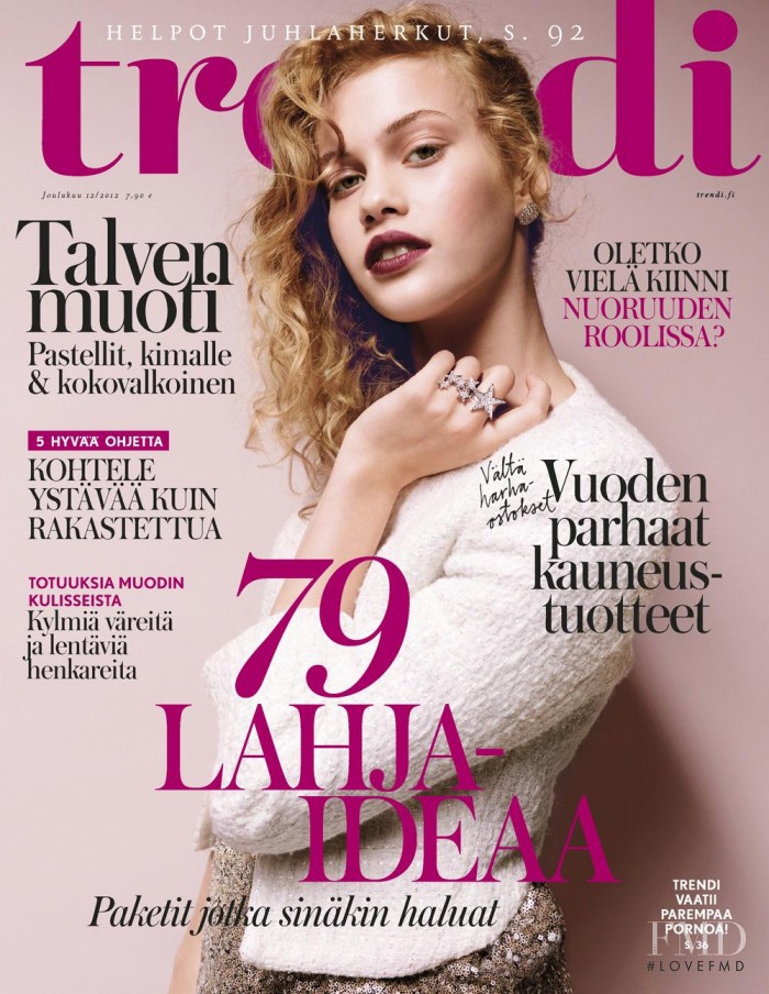 Anastasia featured on the trendi cover from December 2012