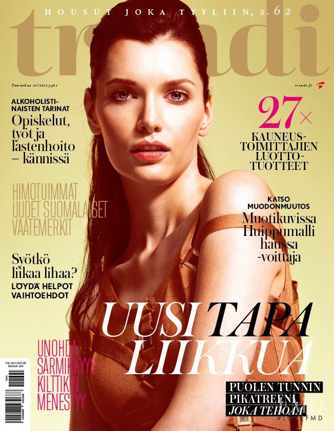 Anna-Maria Haajasalmi featured on the trendi cover from January 2012