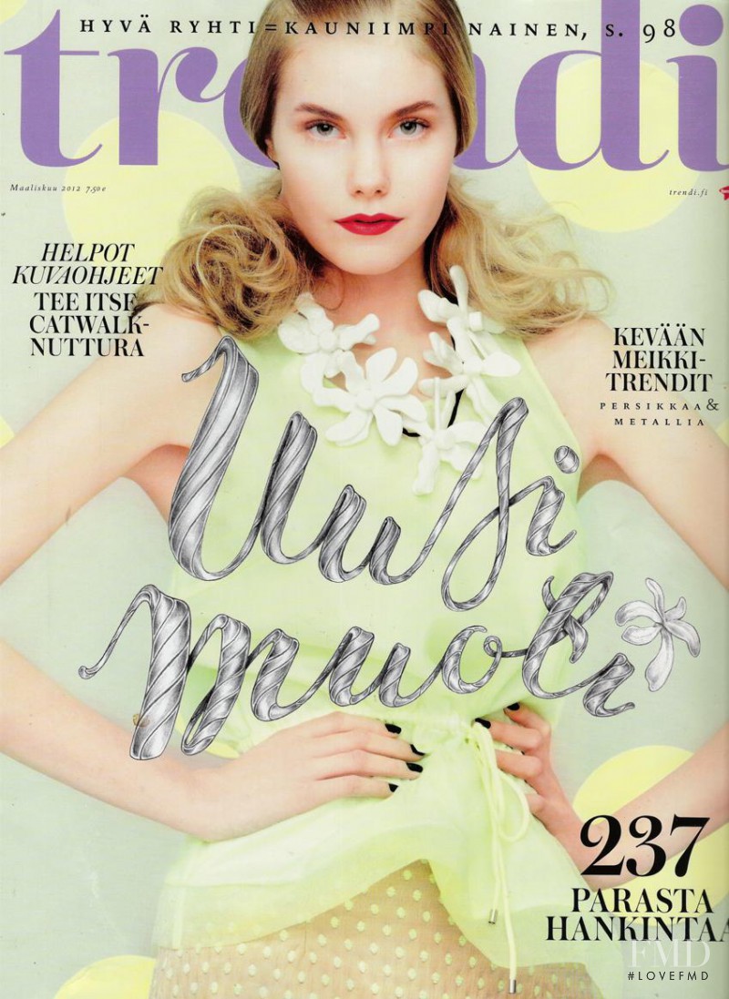 Sanna Rytilä featured on the trendi cover from March 2012