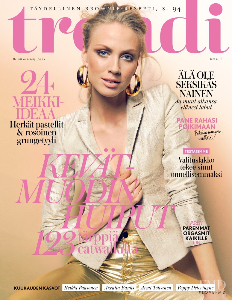 Emilia Jarvela featured on the trendi cover from February 2013