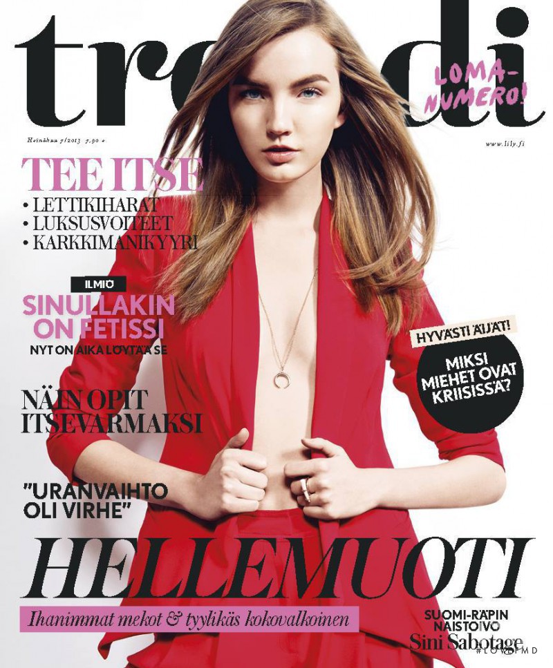 Ann-Marie Ainikkamäki featured on the trendi cover from July 2013