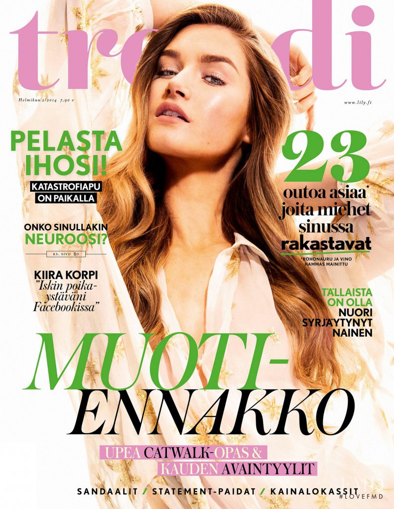 Johanna Gronholm featured on the trendi cover from February 2014