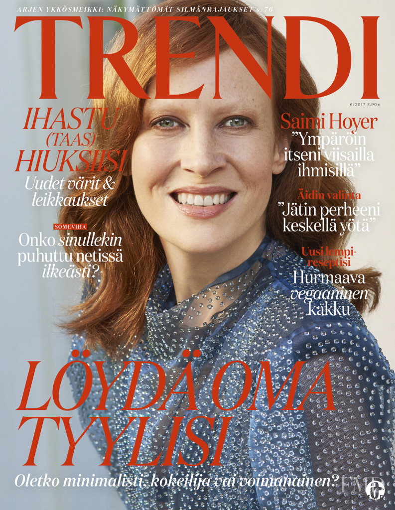 Saimi Hoyer featured on the trendi cover from June 2017