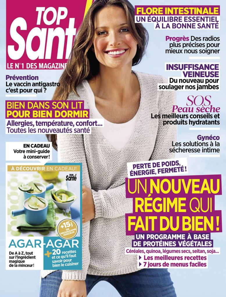  featured on the Top Santé France cover from March 2013