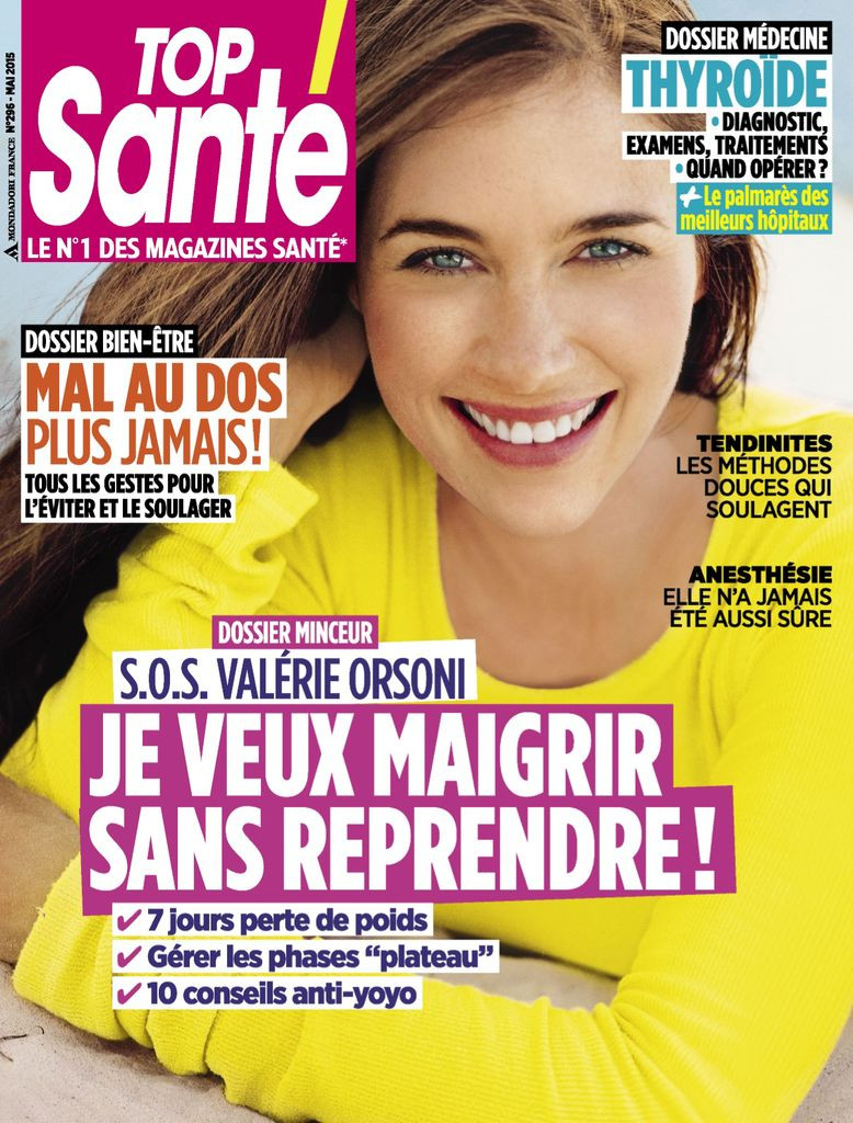  featured on the Top Santé France cover from May 2015