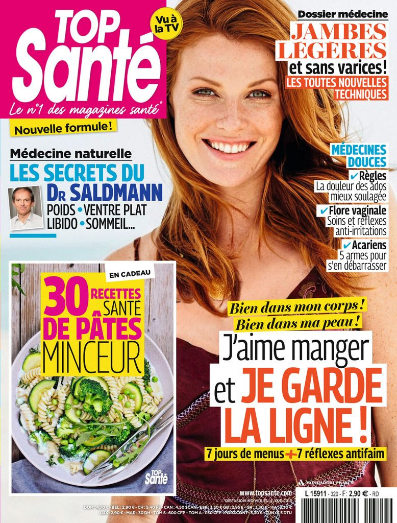  featured on the Top Santé France cover from March 2017