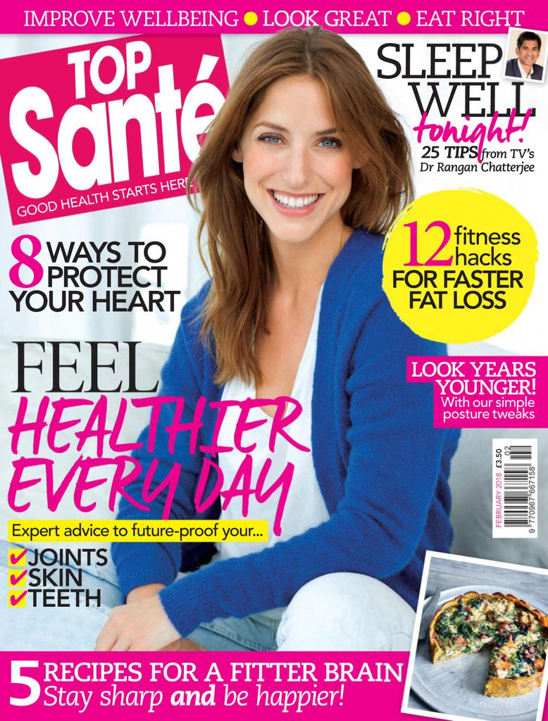  featured on the Top Santé France cover from February 2018