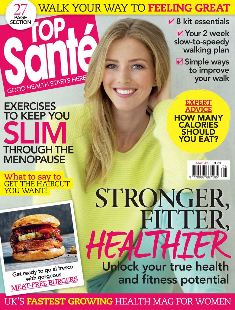  featured on the Top Santé France cover from May 2018