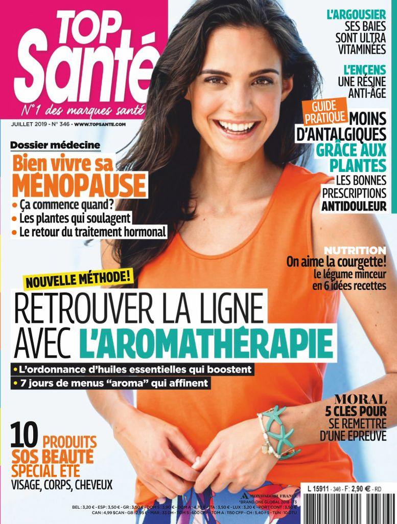  featured on the Top Santé France cover from July 2019