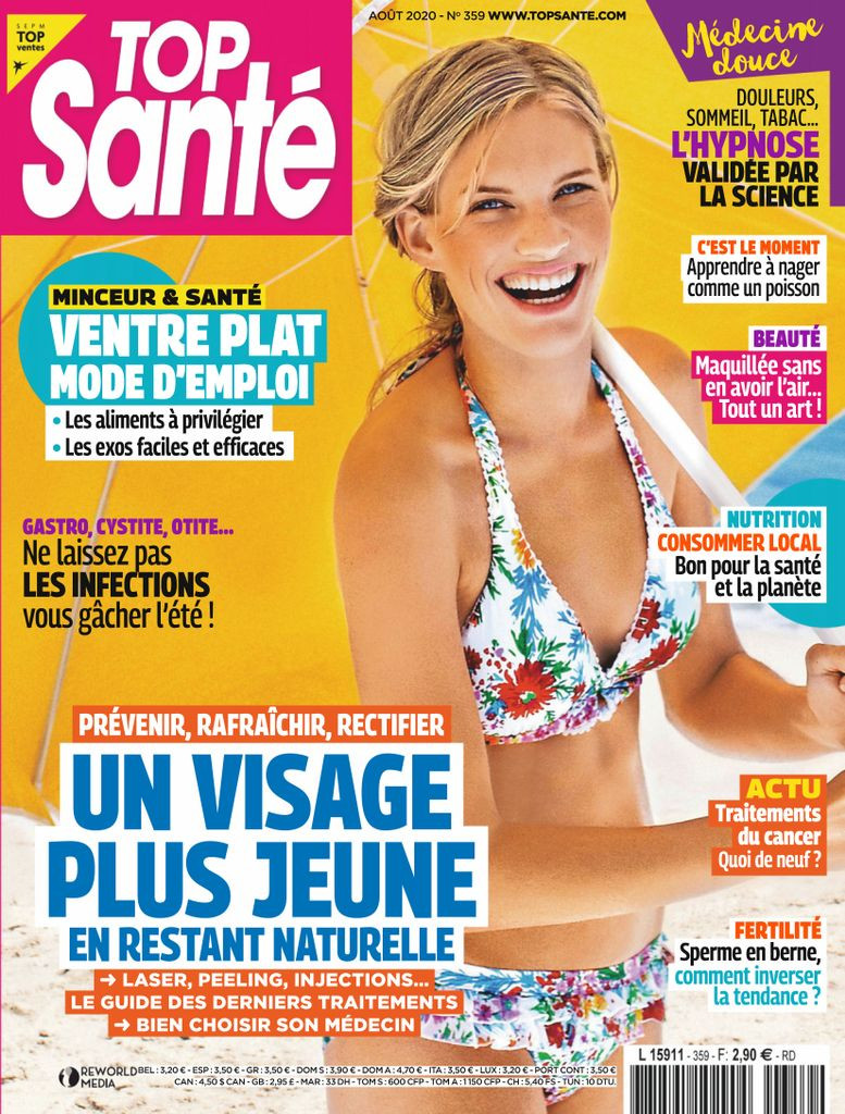  featured on the Top Santé France cover from August 2020