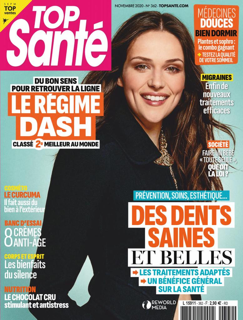  featured on the Top Santé France cover from November 2020