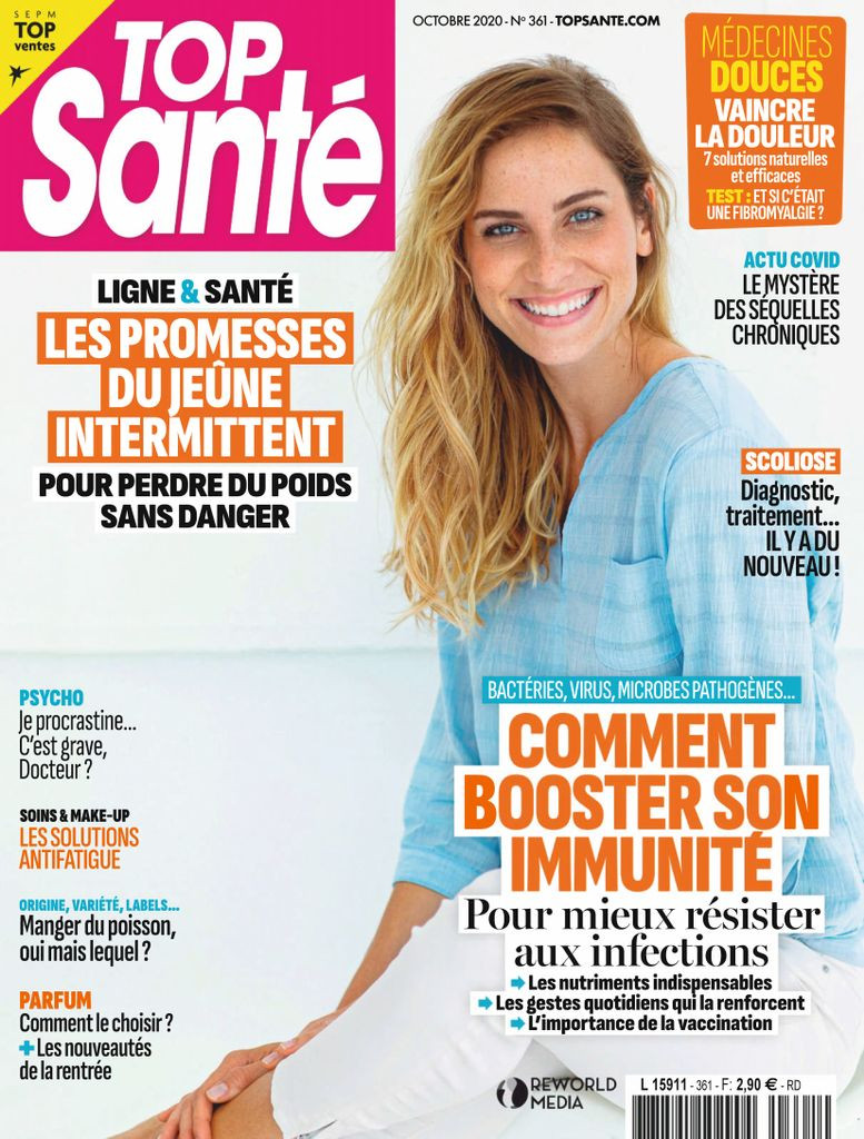  featured on the Top Santé France cover from October 2020