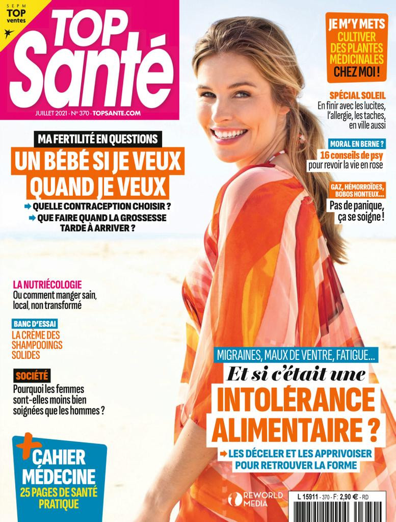  featured on the Top Santé France cover from July 2021