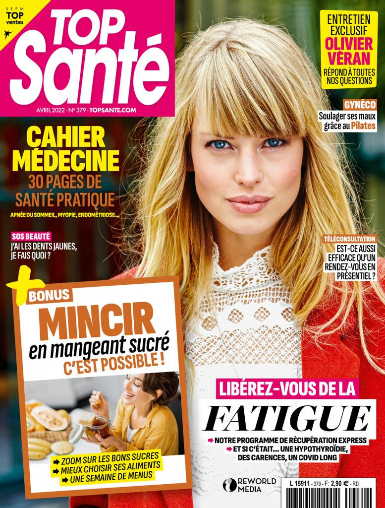  featured on the Top Santé France cover from April 2022