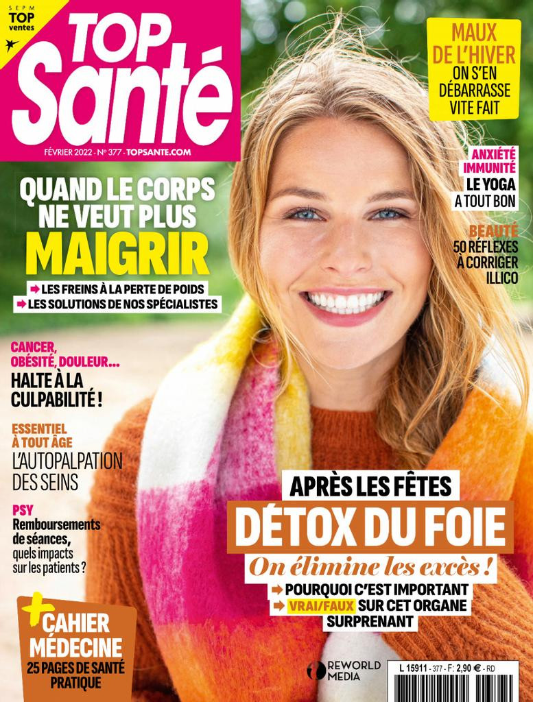  featured on the Top Santé France cover from February 2022