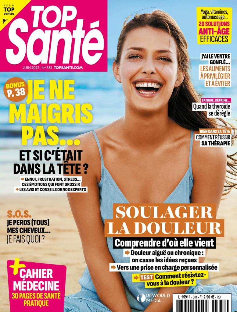  featured on the Top Santé France cover from June 2022