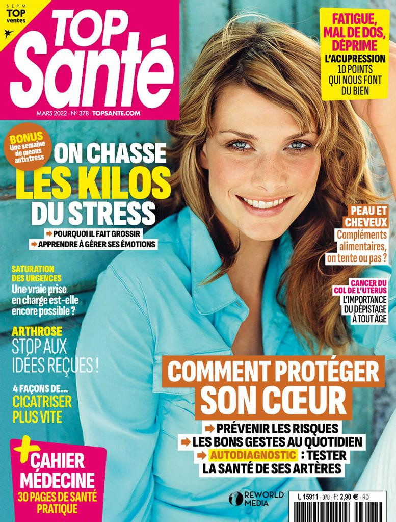  featured on the Top Santé France cover from March 2022