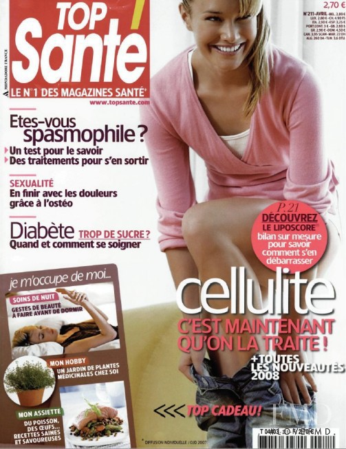  featured on the Top Santé France cover from March 2008