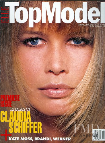 Claudia Schiffer featured on the Top Model cover from March 1994
