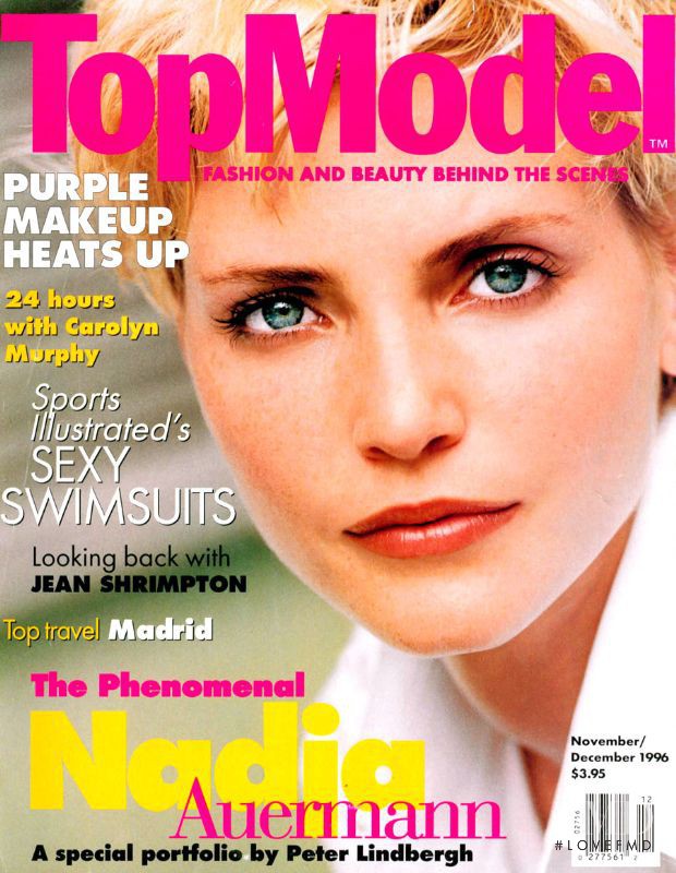 Nadja Auermann featured on the Top Model cover from November 1996