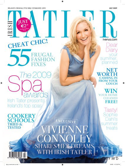 Vivienne Connolly featured on the Tatler Ireland cover from July 2009