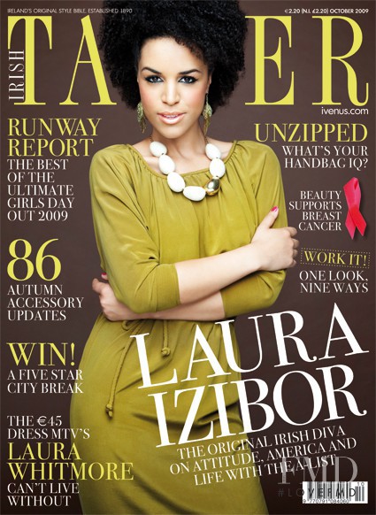 Laura Izibor featured on the Tatler Ireland cover from October 2009