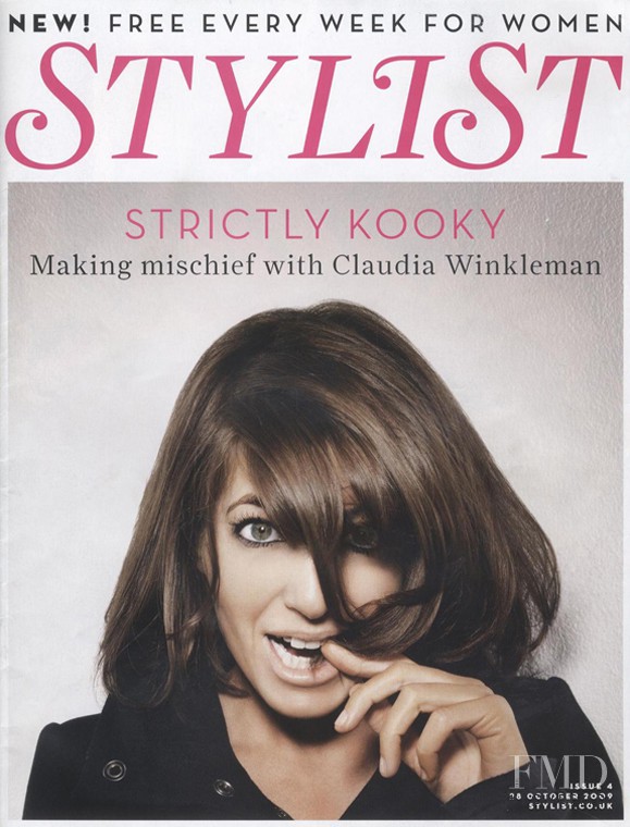 Claudia Winkleman featured on the Stylist cover from October 2009
