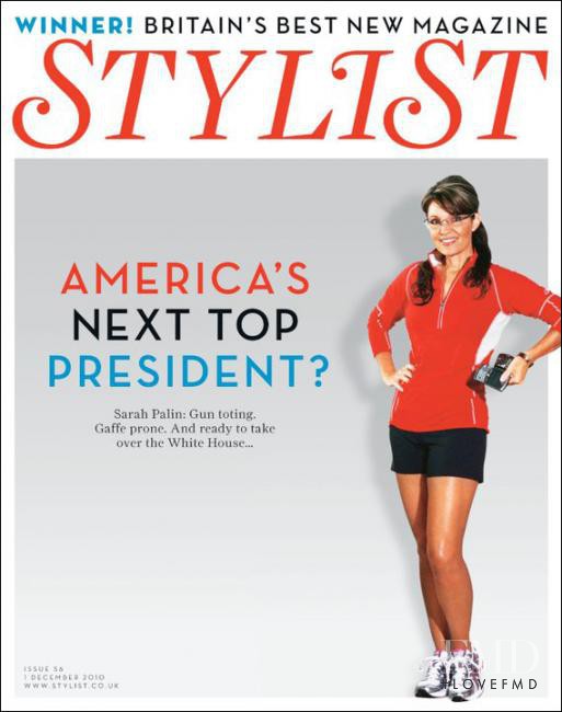 Sarah Palin featured on the Stylist cover from December 2010