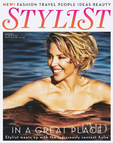 Kylie Minogue featured on the Stylist cover from June 2010