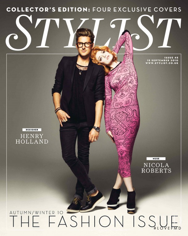 Henry Holland & Nicola Roberts featured on the Stylist cover from September 2010