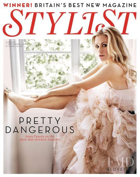 Anna Paquin featured on the Stylist cover from September 2011