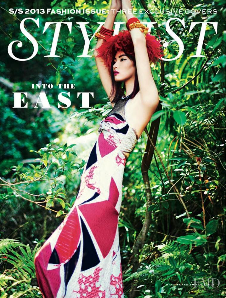 Miao Bin Si featured on the Stylist cover from March 2013