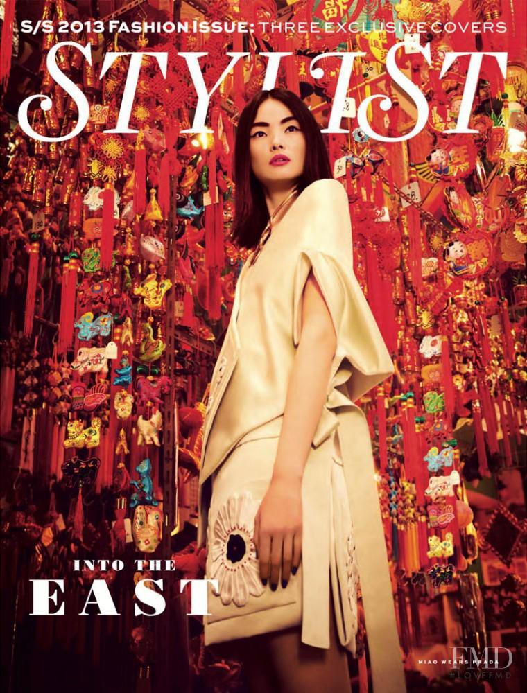 Miao Bin Si featured on the Stylist cover from March 2013