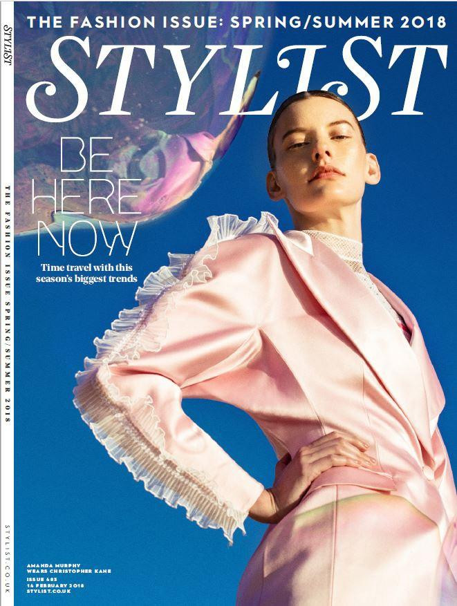 Amanda Murphy featured on the Stylist cover from March 2018