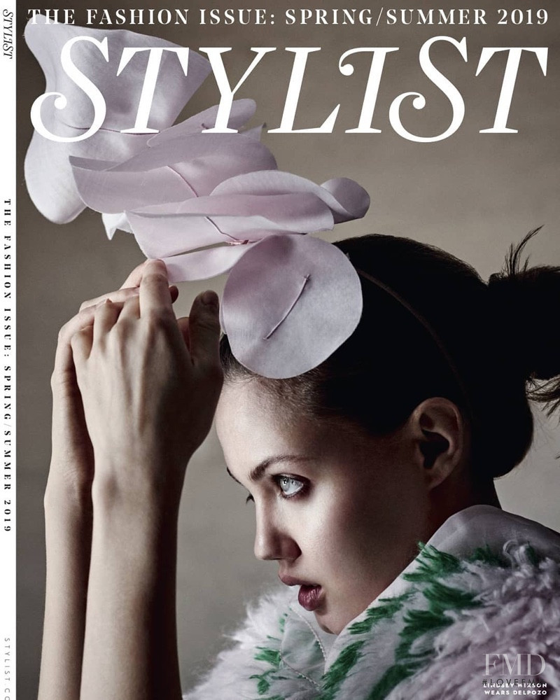 Lindsey Wixson featured on the Stylist cover from February 2019