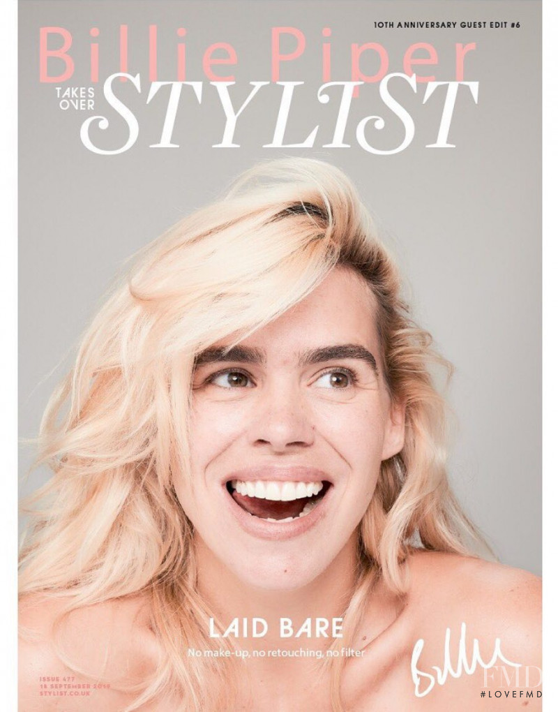 Billie Piper featured on the Stylist cover from September 2019