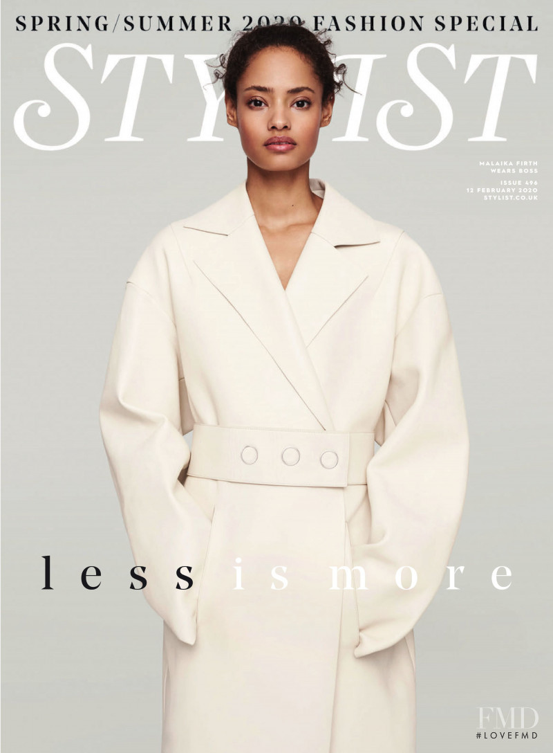 Malaika Firth featured on the Stylist cover from February 2020