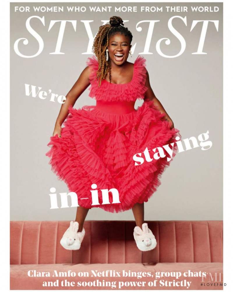 Clara Amfo featured on the Stylist cover from November 2020